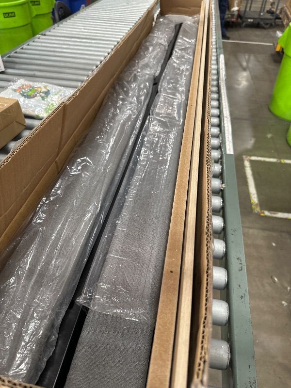 Photo 1 of *** PARTIAL SET *** Bellemave Twin Size Daybed with Trundle, Upholstery Daybed with LED Light ? Charging Station, Fabirc Day Bed with Wood and Metal Frame, Twin Daybed Frame with Storage Shelf, Gray. just bed part