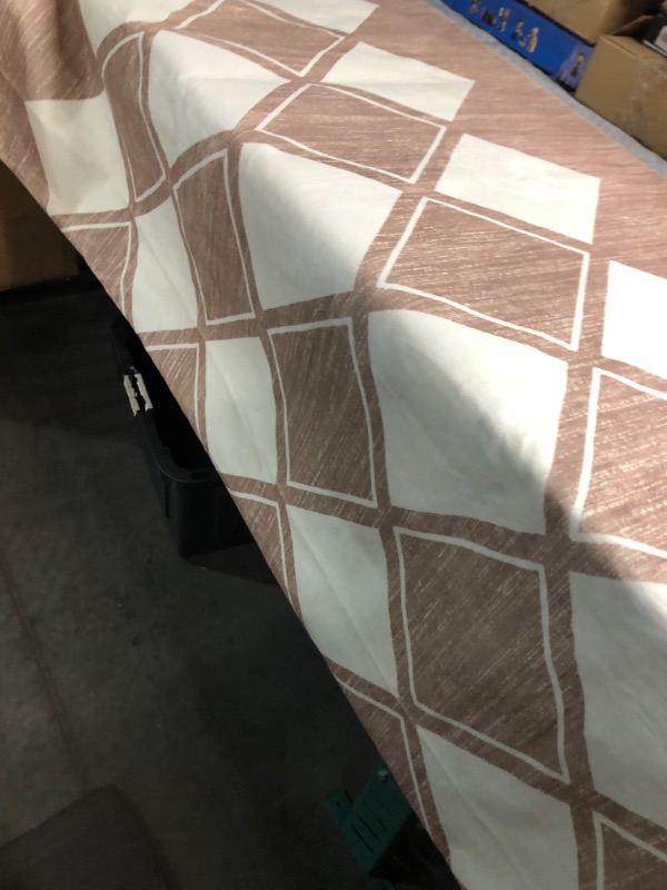 Photo 1 of (please see all images) 8x10 Washable Area Rug for Living Room Bedroom, Checkered Rug Non-Slip Fuzzy Fluffy, Indoor Modern Carpe for Home Aesthetic Decor(Beige and White)