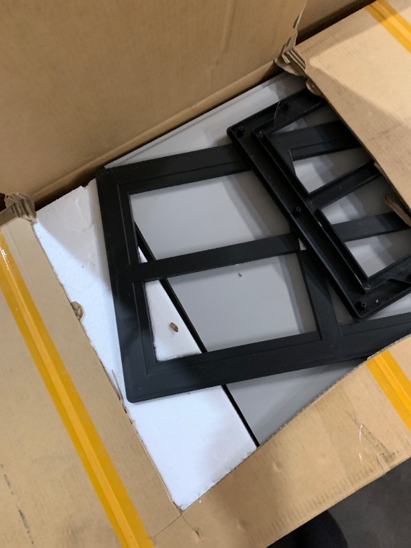 Photo 1 of *****TRUCK/PALLET PICKUP***BOX 1&2***
DWVO 6x4.4 FT Outdoor Storage Shed, Plastic Garden Tool Shed with 2 Windows, Double-Wall Outside Shed for Lawn Mower, Garden Tool for Backyard, Patio, Lawn, Lockable, Grey & Black