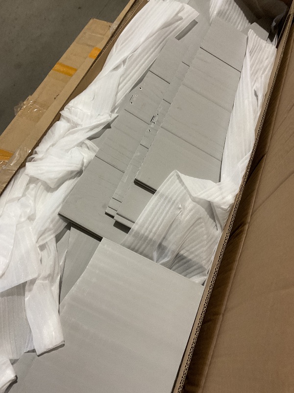 Photo 7 of *****TRUCK/PALLET PICKUP***BOX 1&2***
DWVO 6x4.4 FT Outdoor Storage Shed, Plastic Garden Tool Shed with 2 Windows, Double-Wall Outside Shed for Lawn Mower, Garden Tool for Backyard, Patio, Lawn, Lockable, Grey & Black