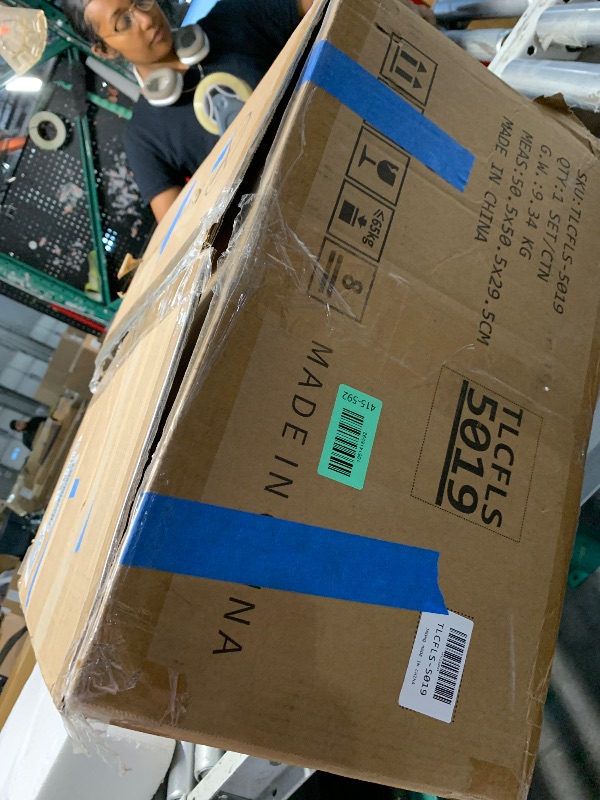 Photo 1 of ***************Broken light cover************
YITAHOME Tropical Ceiling Fans with Light and Remote, 52 Inch Fan Light with Memory Function, Lights Colors Changing, Quiet Motor, Timer, Palm Leaf Blades for Indoor - Gold