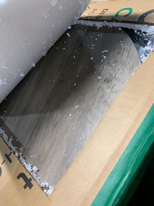 Photo 1 of (used)(see images) GreenForest Round Coffee Table with 2-Tier Open Storage, 27.6 inch Small Circle Coffee Tables with Adjustable Feet