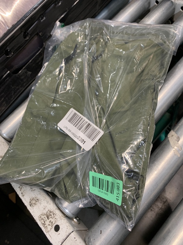 Photo 1 of (BAGGED) (LARGE) iCreek Women's Rain Pants Waterproof Hiking Pants Windproof Lightweight Over Pants Work Rain Outdoor for Golf, Fishing (Army Green, Large/31 Inseam)