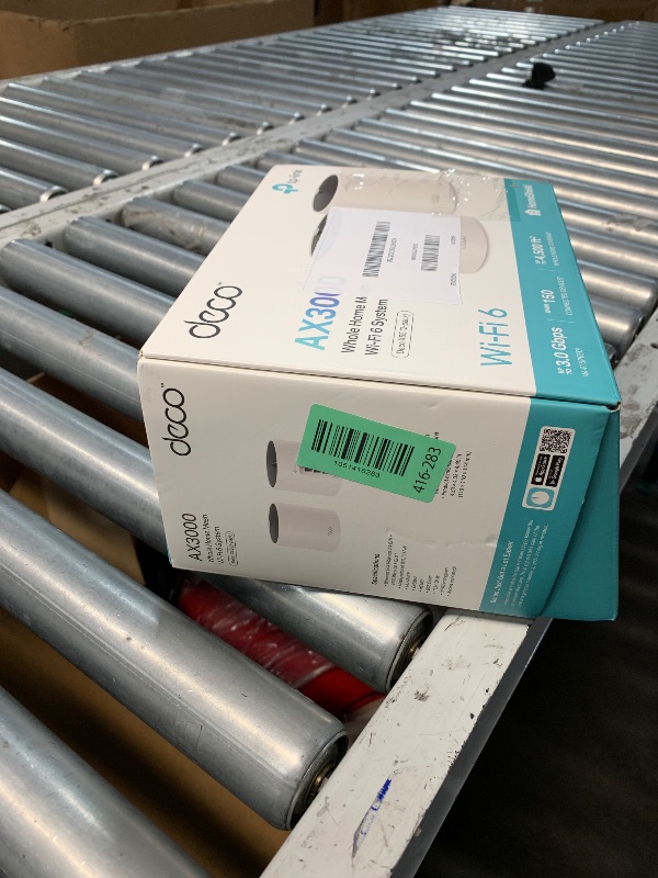 Photo 1 of ***************missing the charging cords***************
TP-Link Deco X55 AX3000 WiFi 6 Mesh System - Covers up to 4500 Sq.Ft, Replaces Wireless Router and Extender, 3 Gigabit Ports per Unit, Supports Ethernet Backhaul, Deco X55(2-Pack)