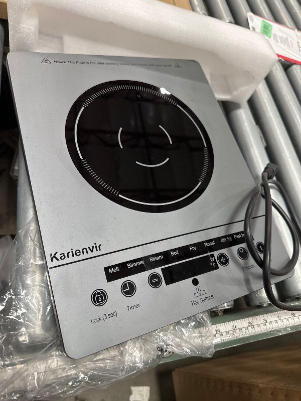 Photo 1 of *** SEE NOTES *** ChangBERT Induction Cooktop, Commercial Grade Portable Cooker, Large 8” Heating Coil, Premium Stainless Steel Countertop Burner with NSF Certified, 10 Hours Timer Powerful 1800W Professional Hot Plate