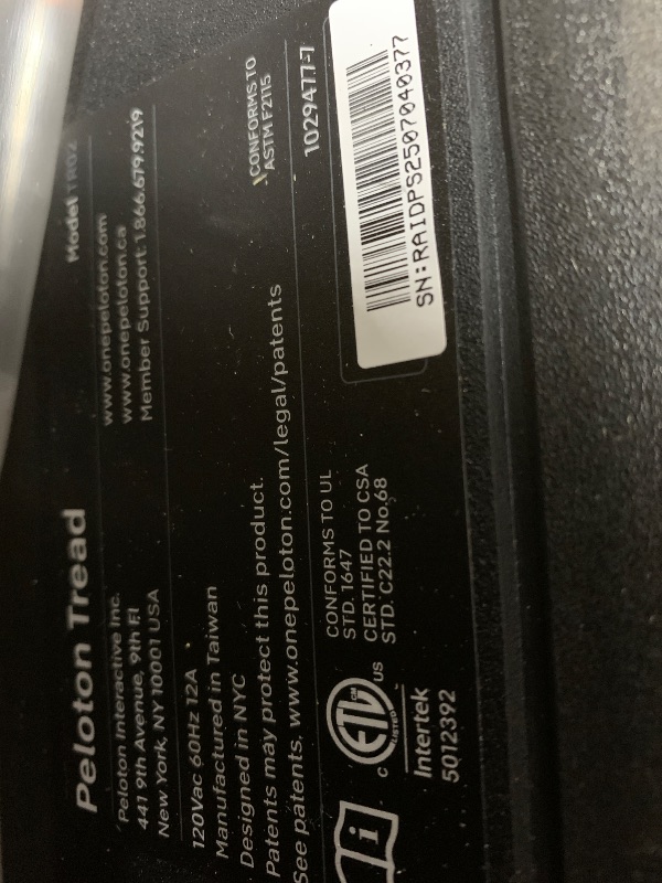 Photo 1 of *****************Missing the legs and the screen won’t turn on****************
Peloton Cross Training Tread, Treadmill for Running, Walking, and Hiking with Manual or Auto-Incline Options and Immersive 24” HD Touchscreen, Exercise Equipment for Home Cardi