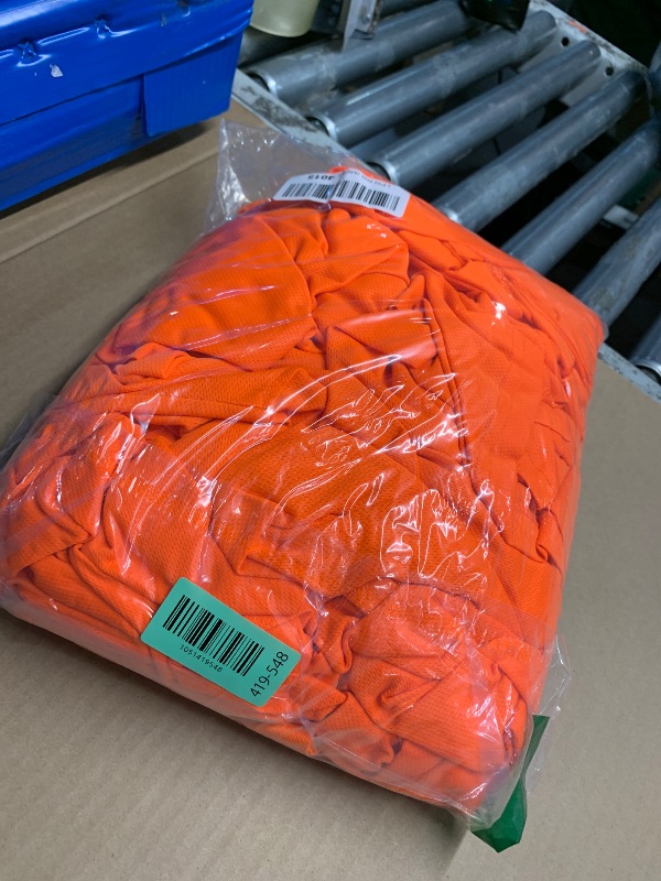 Photo 1 of ***(MISSING FACE MASK)***Mens Long Sleeve T-Shirts Casual Tee Shirt Summer Soft Running Swimming Cycling Fishing Tops Orange SIZE XL