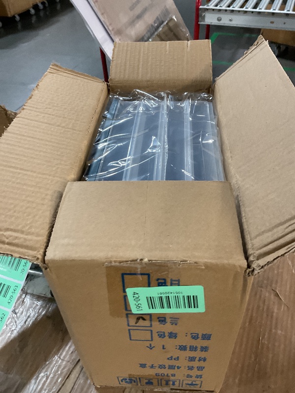 Photo 1 of (used/fair) OFFKITSLY Food Storage Containers with Lids, Plastic Cookie Storage Containers Airtight, 4-Layer Stackable Food Containers Dumpling Storage Box, Blue