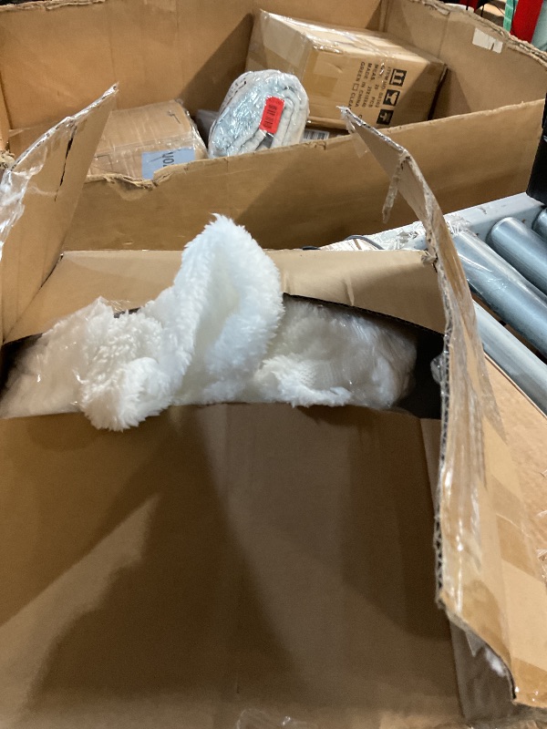 Photo 1 of (PARTIAL SET) (USED/FAIR) Halloween Decorations-2 Pack Light-Up Sherpa Ghosts with Pumpkin Halloween Decor Indoor Cute Ghost Tabletop Decor for Party Home Kitchen and Fireplace