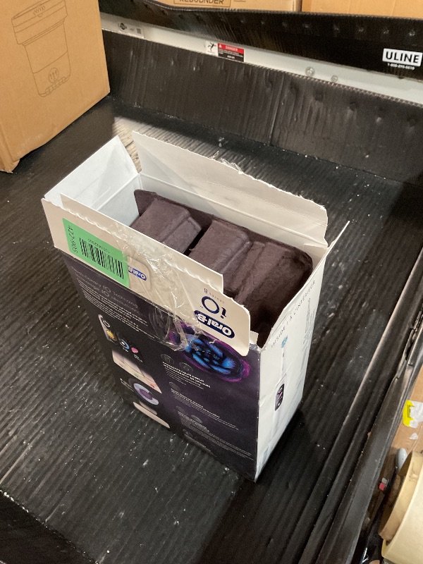 Photo 1 of (used)(see all images) Oral-B iO Series 8 Electric Toothbrush with 2 Replacement Brush Heads and Travel Case, Rechargeable Toothbrush, Whitealabaster