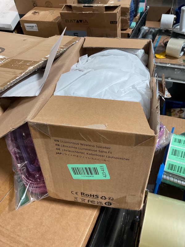 Photo 1 of (missing pieces) NiceBuy Set of 2 Shower Lamp with Dual Pairing Speaker, IP44 Water-Resistant Outdoor Lamp, Rechargeable Cordless Table Lamp