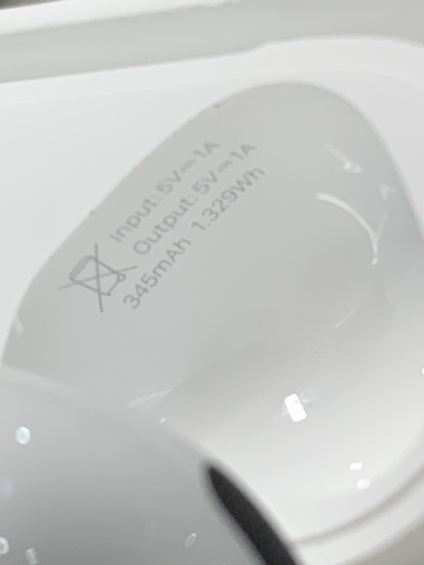 Photo 1 of (missing charger) Apple AirPods 4 Wireless Earbuds, Bluetooth Headphones, Personalized Spatial Audio, Sweat and Water Resistant