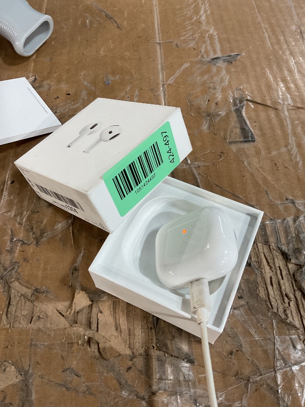 Photo 1 of (missing charger) Apple AirPods 4 Wireless Earbuds, Bluetooth Headphones, Personalized Spatial Audio, Sweat and Water Resistant