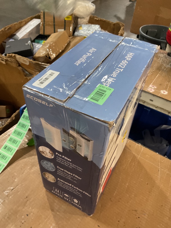 Photo 1 of (see all images) Powerful Air Purifiers for Home Large Room Up to 2400 Ft² with Air Quality Monitor 20dB Sleep Mode, Air Purifier for Bedroom Office Living Room HAP602 White