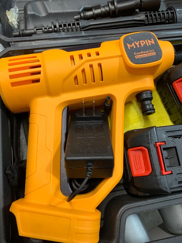 Photo 1 of (used)(please see all images) Upgraded LCD Display Portable Cordless Pressure Washer, 790 PSI 21V 2x3.0AH Rechargeable Batteries Powered Pressure Washer