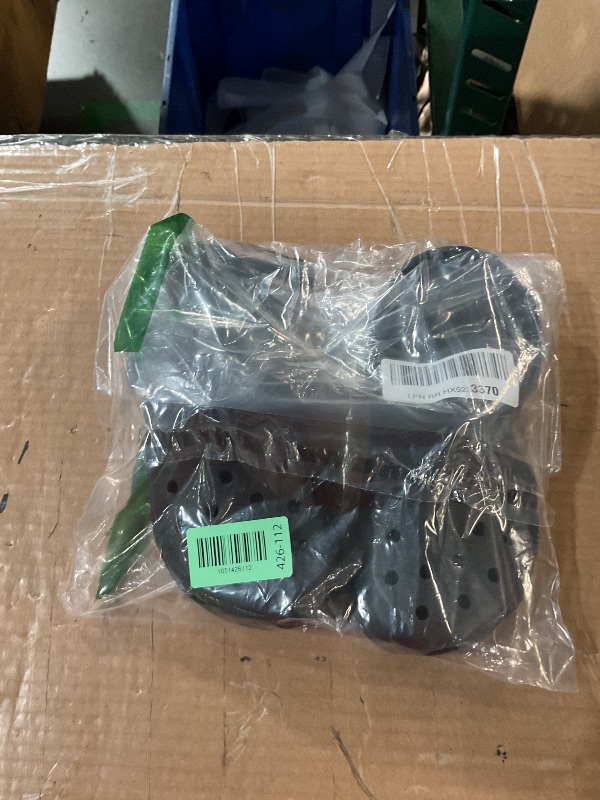 Photo 1 of (USED/FAIR) (BAGGED) (WOMENS 6) crocs Kid's Classic K Clog 10006, Black, 6-7 M US Toddler