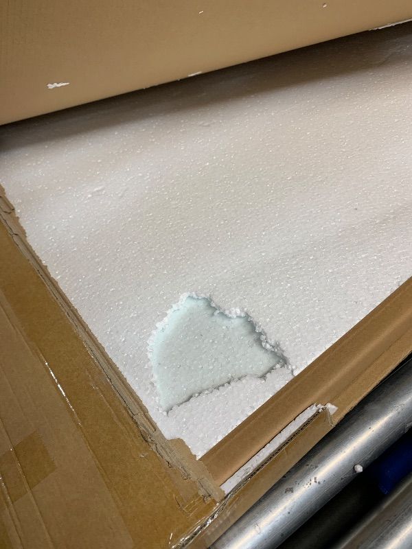 Photo 1 of [Tempered Glass] 46" x 55" Glass Chair Mat, Heavy Duty Hard Floor Mat with Round Corner and Polished Edge, Office Chair Mat for Carpet Office Home Hardwood Floor Desk