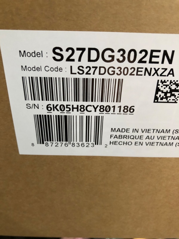 Photo 1 of ***FACTORY SEALED***Samsung 27-Inch Odyssey G3 (G30D) Series FHD Gaming Monitor, 1ms, 180Hz, AMD FreeSync, Adjustable Stand, Black Equalizer, Virtual Aim Point, Eye Saver Mode, Flicker-Free, LS27DG302ENXZA
