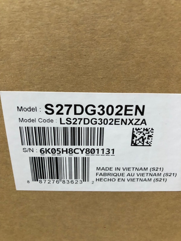 Photo 1 of ***FACTORY SEALED***Samsung 27-Inch Odyssey G3 (G30D) Series FHD Gaming Monitor, 1ms, 180Hz, AMD FreeSync, Adjustable Stand, Black Equalizer, Virtual Aim Point, Eye Saver Mode, Flicker-Free, LS27DG302ENXZA