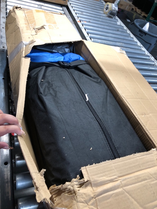 Photo 1 of (incomplete)(frame only) E-Z UP Spectator Instant Shelter Canopy, 13' x 13' with 169 sq ft of Shade, Vented Roof, Royal Blue Dual Tone