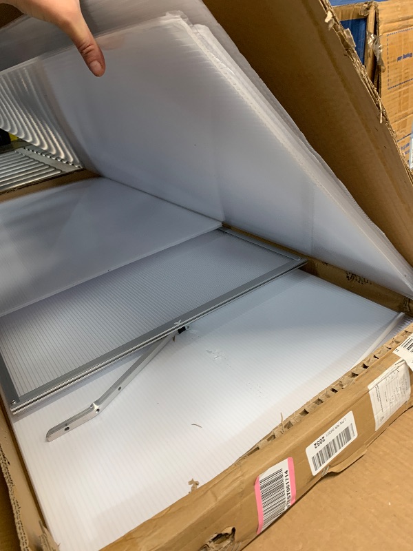 Photo 1 of *** READ COMMENTS***   Greenhouse, 6.25x4 ft Quick-Assembly Green House, Aerospace Aluminum & Shatterproof Polycarbonate with 24 in x 23 in Roof Vent for Patio/Garden, White