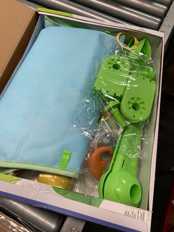 Photo 1 of (used)(see all images) dearlomum Baby Play Mat Gym, Funny Play Piano Tummy Time Activity Mat with 5 Infant Sensory Toys