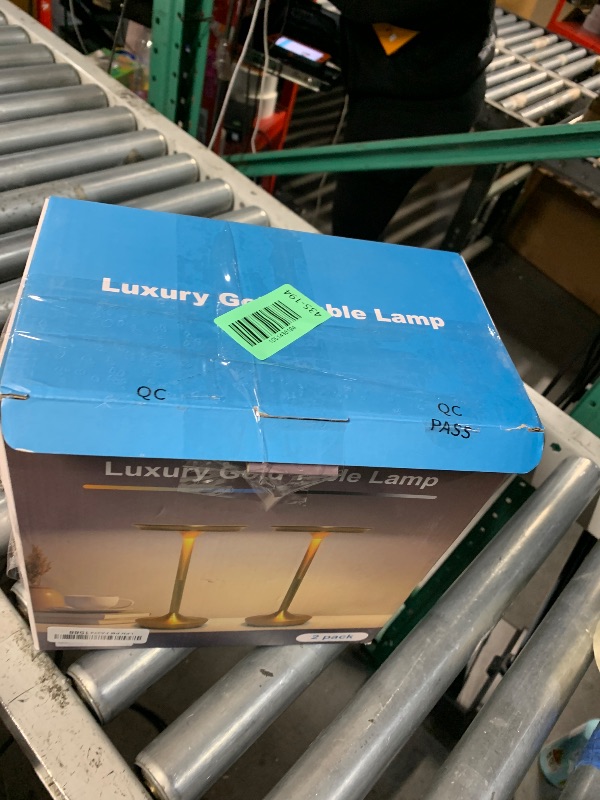 Photo 1 of (used)(minor damage) nkorka 2 Pack Small Cordless Table Lamp Rechargeable, 5000mAh Battery Operated Portable LED Table Light