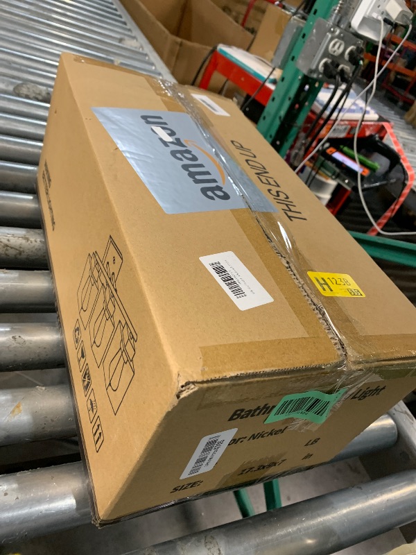 Photo 1 of ***(MISSING PARTS)***Espird Brush Nickel Bathroom Vanity Light - 3 Light Bathroom Light Fixture Square Design & UL Certification & Square Bath Room Lights Fixture Over Mirror