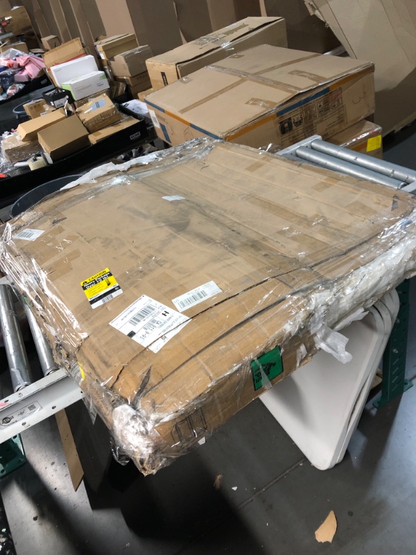 Photo 1 of **FOR PARTS, ITEM HAS MAJOR DAMAGE TO WOOD**
Hollywood Fabiani Design Wall Kitchen Cabinet - 36 in. W x 12 in. D x 42 in. H, Shaker White - Solid Wood Frame, 1/2-Inch Cabinet-Grade Plywood, Soft-Close Doors, Ready to Assemble