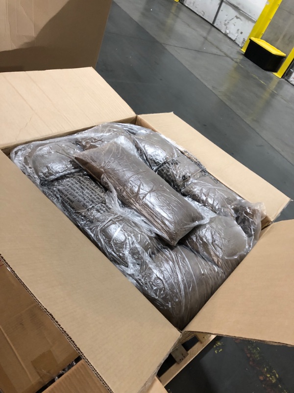 Photo 1 of ****3 PIECE BOX COMBO******MCombo Electric Power Lift Recliner Chair Sofa with Massage and Heat for Elderly, 3 Positions, 2 Side Pockets, and Cup Holders, USB Ports, Faux Leather 7040 (Light Brown, Medium)