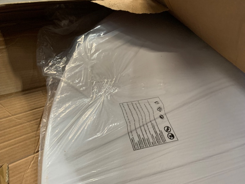 Photo 1 of (truck/trailer pick up only)
Flash Furniture Elon 6' Round All-Occasion Plastic Folding Event Table, Foldable Portable Banquet Table for Indoor/Outdoor Events, White