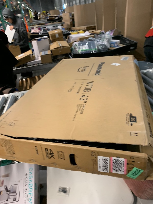 Photo 1 of ************DAMAGED, HAS VERTICAL AND HORIZONTAL LINES*************
Panasonic W70 Series (2025 Model) 43" LED 4K Ultra HD Smart Fire TV, Press & Ask Alexa, Apple AirPlay, HDR10+, HDMI 2.1, and Bluetooth Support - 43W70BP