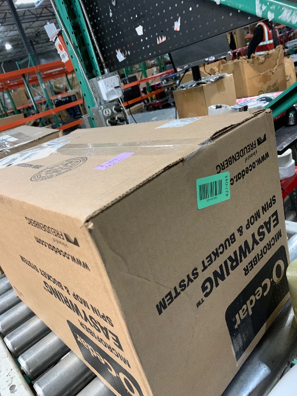 Photo 1 of ***FACTORY SEALED***
O-Cedar EasyWring Microfiber Spin Mop, Bucket Floor Cleaning System, Red, Gray, Standard