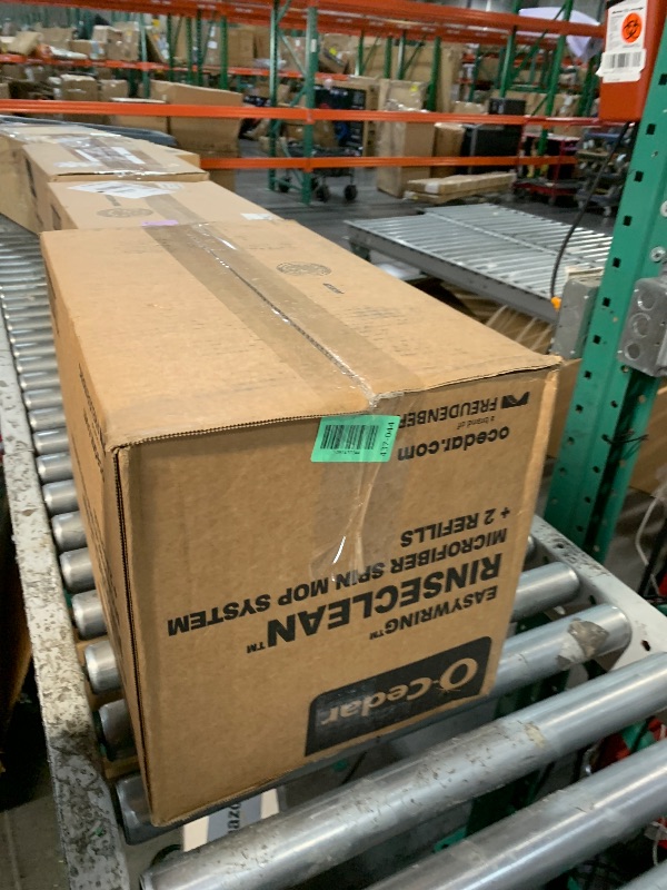 Photo 1 of ***FACTORY SEALED***
O-Cedar EasyWring Microfiber Spin Mop, Bucket Floor Cleaning System, Red, Gray, Standard