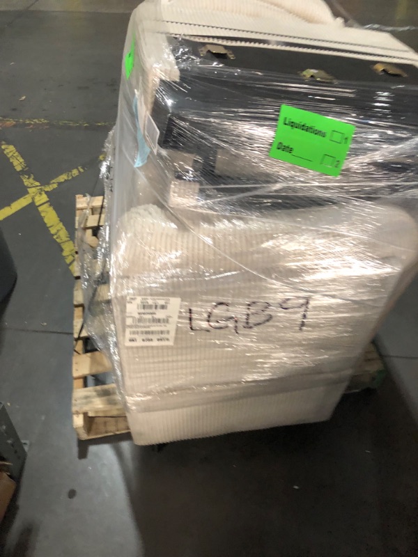 Photo 1 of (truck/trailer pick up only)
Homall Sleeper Sofa Bed, Couch with Pullout Bed and Reversible Storage Chaise, L Shaped Sofas for Apartment, Small Space (Corduroy, Cream)