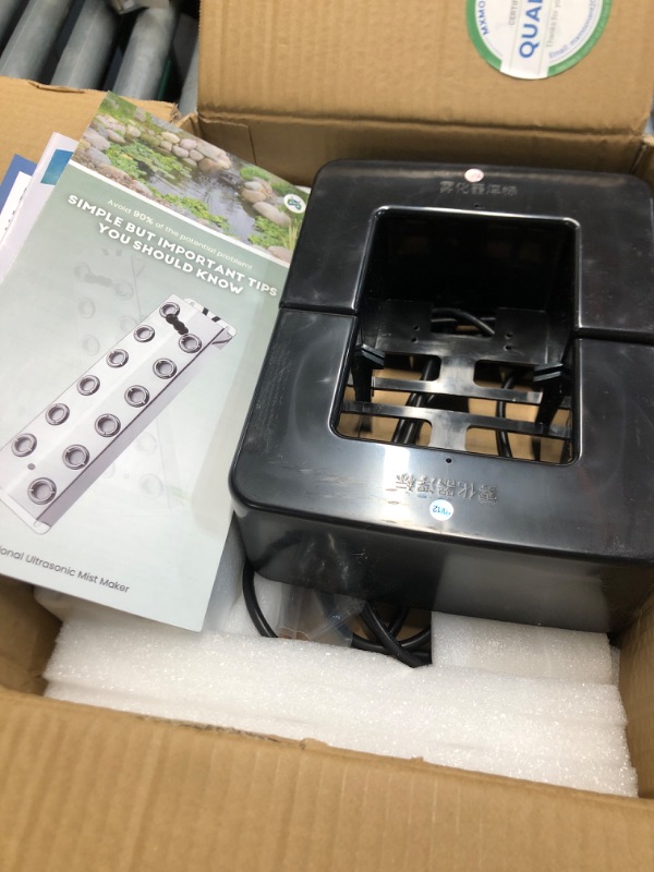 Photo 1 of (item sold for parts only) (see images) Mxmoonant Ultrasonic Mist Maker 10 Head with LED Lights, 9000ml/H Auto Color Changing Fogger