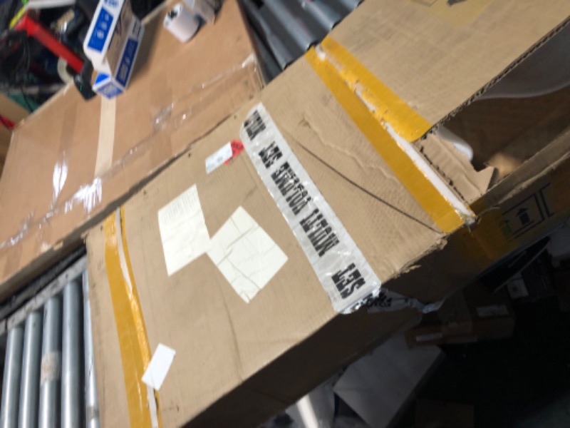 Photo 1 of **********INCOMPLETE ITEM, THIS IS ONLY 1 BOX IN A MULTI BOX SET****************
DWVO 6x4 FT Outdoor Resin Storage Shed with Floor, Waterproof Storage Shed with Lockable Door, Window and Vent, Plastic Tool Storage for Garden, Backyard, Patio, Lawn(Blue-Gr