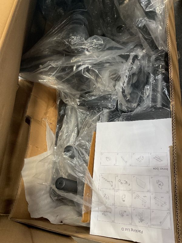 Photo 1 of ******************INCOMPLETE ITEM-THIS IS ONLY BOX #4 OUT OF 4 TOTAL****************
GarveeLife Smith Machine Home Gym All in One, 2200LBS Squat Rack Power Cage with Smith Bar, Lat Pull-Down, Cable Systems, Leg Hold-Down and More Attachments, Workout Equi