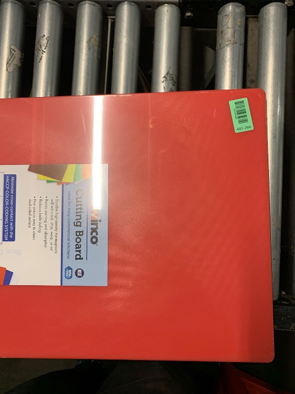 Photo 1 of ***FACTORY SEALED***Winco Cutting Board, Medium, Red 18"x24"
