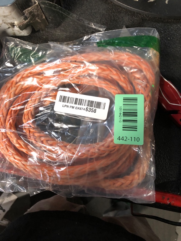Photo 1 of ***(HEAVILY USED/ MINOR DAMAGE)***DAYDOOR Winch Rope Extension, 3/8'' x 50ft Synthetic Winch Extension Rope, 26,500 Lbs Winch Extension Line for Off Road Vehicle ATV UTV SUV Jeep(Orange)