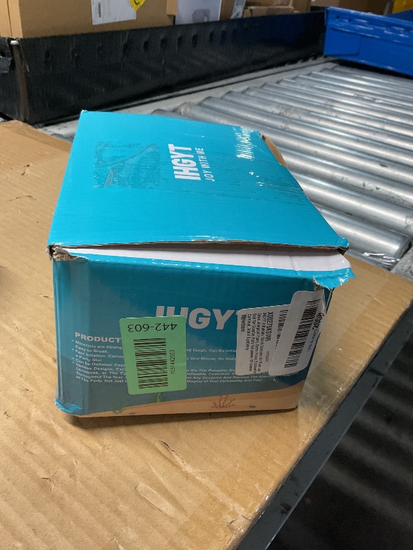 Photo 1 of ***(NUSED/MISSING PUMP/ UNABLE TO TEST ITEM)***Inflatable Shark Costume Air Blow up Jaws Jumpsuit Fancy Dress Funny Carcharias Suit for Cosplay Party Halloween Christmas Carnival, Adult Size(blue)