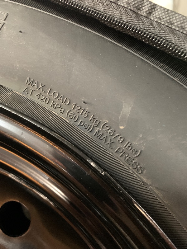 Photo 1 of (used)(please see all images) temporary spare tire