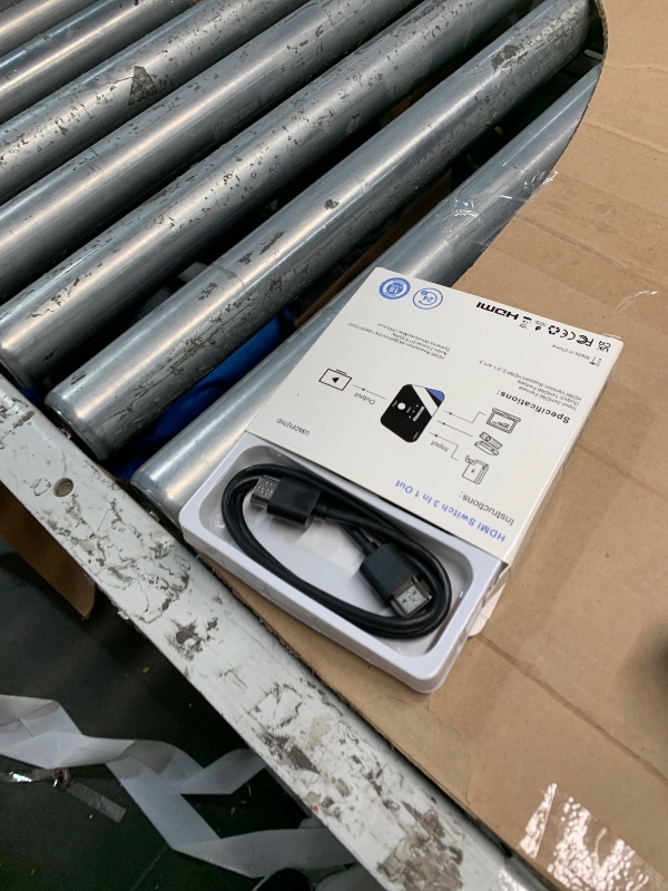 Photo 1 of [Upgrade] HDMI Switch 3 in 1 Out, 4K@60Hz HDMI 2.0 Switch Splitter with 2.6FT Long HDMI Cable, 3-Port HDMI Switcher Selector, Supports 4K 30Hz 3D 1080P HDCP2.2 for PS5 Xbox DVD Player Fire Stick PC