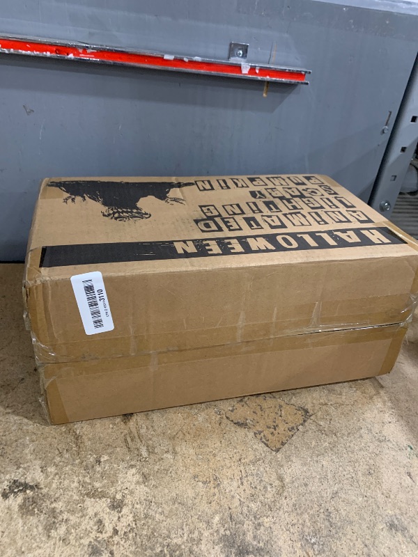 Photo 1 of (MISSING STAND AND POLE) Halloween Animatronics Groundbreaker Pumpkin Decorations with Sound Activated, Creepy Sound, Light Up Eyes, Scary Move, Haunted House Holiday Spooky Decor Horror Prop for Indoor, Outdoor, Yard Lawn