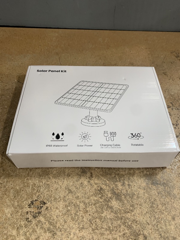 Photo 1 of 1 Pack 8W Solar Panel for Ring Camera Outdoor Wireless, Compatible with Outdoor Cam (Stick Up Cam), Outdoor Cam Plus, Stick Up Cam Pro, Spotlight Cam Battery/Plus/Pro, Fast Charging