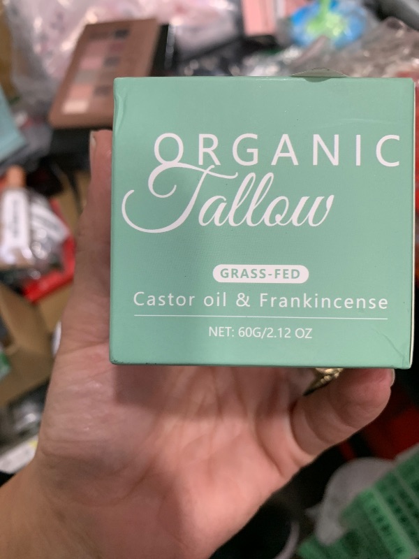 Photo 1 of -Fed Beef Tallow with Frankincense Oil & Castor oil, Organic Beef Tallow Moisturizer for Skin, Tallow and Manuka Honey Cream for Face, Body (1)