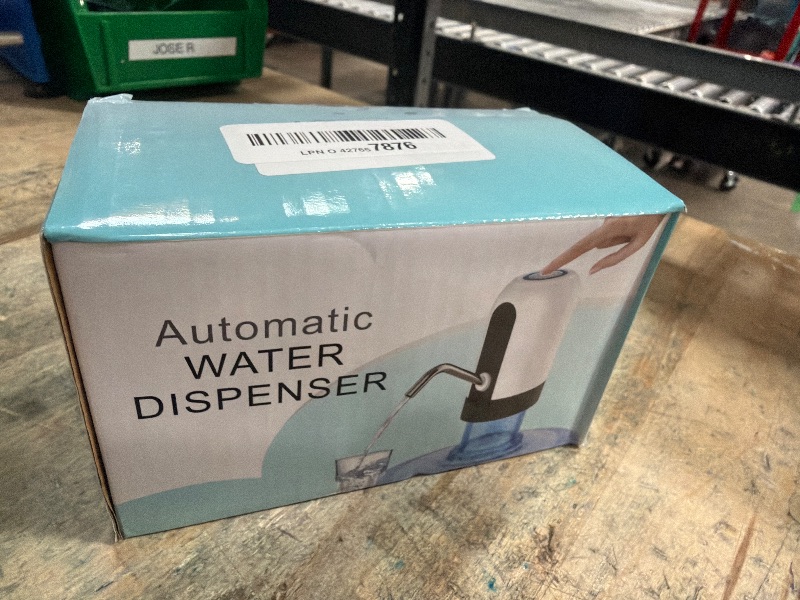 Photo 1 of 2-5 Gallon Portable Water Dispenser, Water Bottle Pump Rechargeable for 5 Gallon with Silicone Cap, Automatic Drinking Water Jug Dispenser (Black)