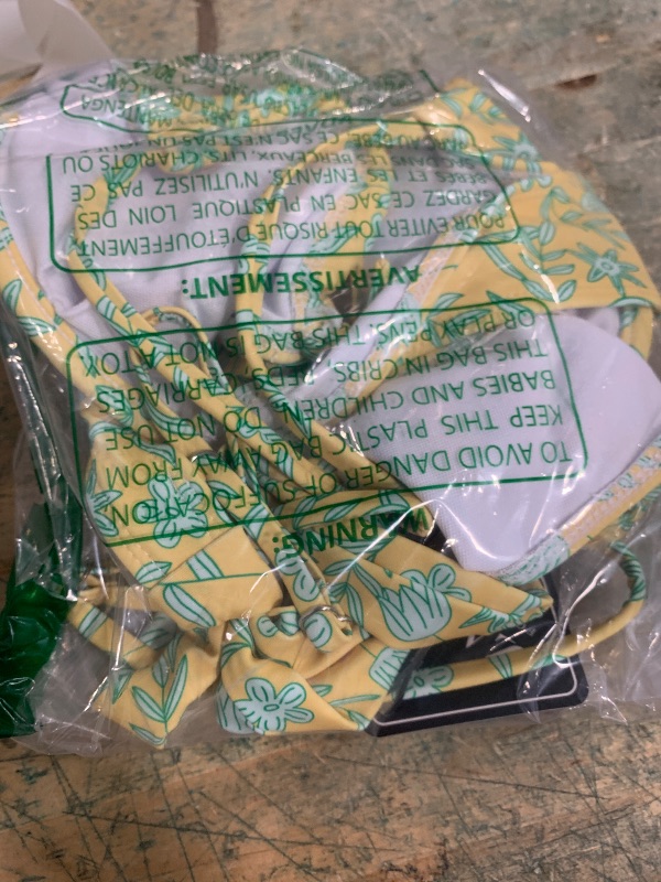 Photo 1 of *size large*ZAFUL Women High Cut Bikini Sets String Sexy Swimsuit Two Piece Underwire Bathing Suit Brazilian Cheeky Cut Out Cute Swimwear Yellow