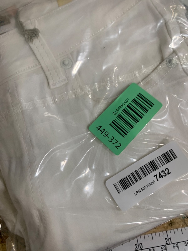 Photo 1 of & Company Womens Hyper Stretch Comfy Skinny Pants B44876 Off White M