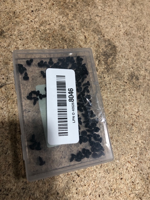 Photo 1 of #8 x 3/8" (100 Pack) Pan Head Sheet Metal Screws Phillips Drive Self-Tapping Wood Screws, Black Oxide 304 Stainless Steel Screw (18-8), Corrosion Resistant Screws